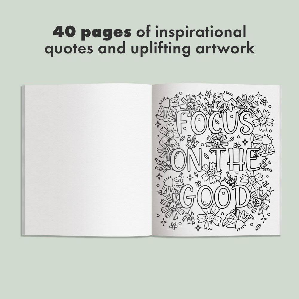 Embrace the Beauty: An Adult Coloring Book with Inspirational Quotes and Frameable Wall Art