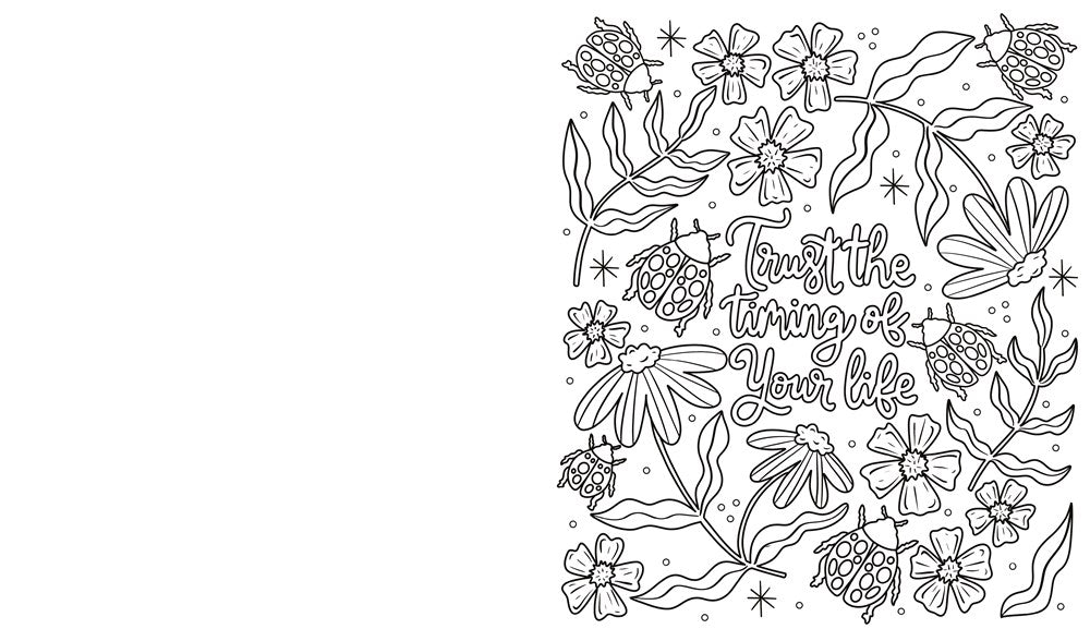 Embrace the Beauty: An Adult Coloring Book with Inspirational Quotes and Frameable Wall Art