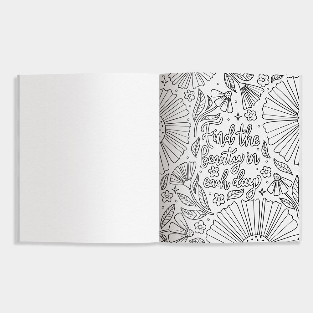 Embrace the Beauty: An Adult Coloring Book with Inspirational Quotes and Frameable Wall Art