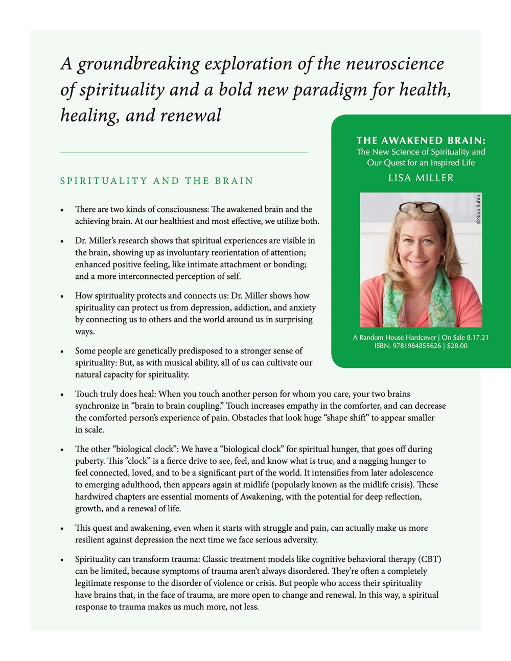 The Awakened Brain: The New Science of Spirituality and Our Quest for an Inspired Life