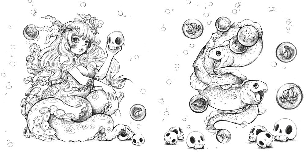 Pop Manga Cute and Creepy Coloring Book