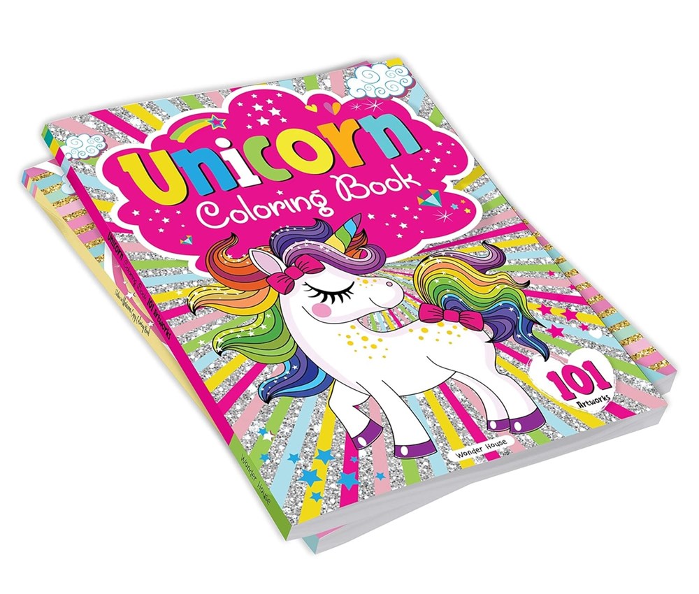 101 Unicorn Colouring Book: Fun Activity Colouring Book For Children