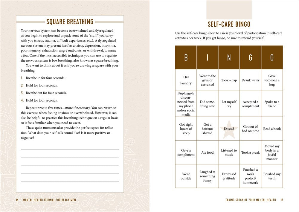 Mental Health Journal for Black Men: Prompts and Practices to Prioritize Yourself and Work on Your Well-Being