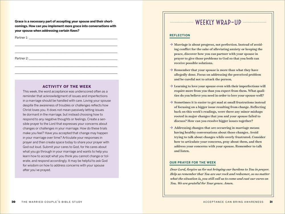 The Married Couple's Bible Study: 12 Weeks of Readings and Reflections to Strengthen Your Marriage