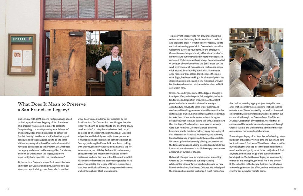 Seasons of Greens: A Collection of New Recipes from the Iconic San Francisco Restaurant