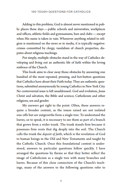 100 Tough Questions for Catholics: Common Obstacles to Faith Today