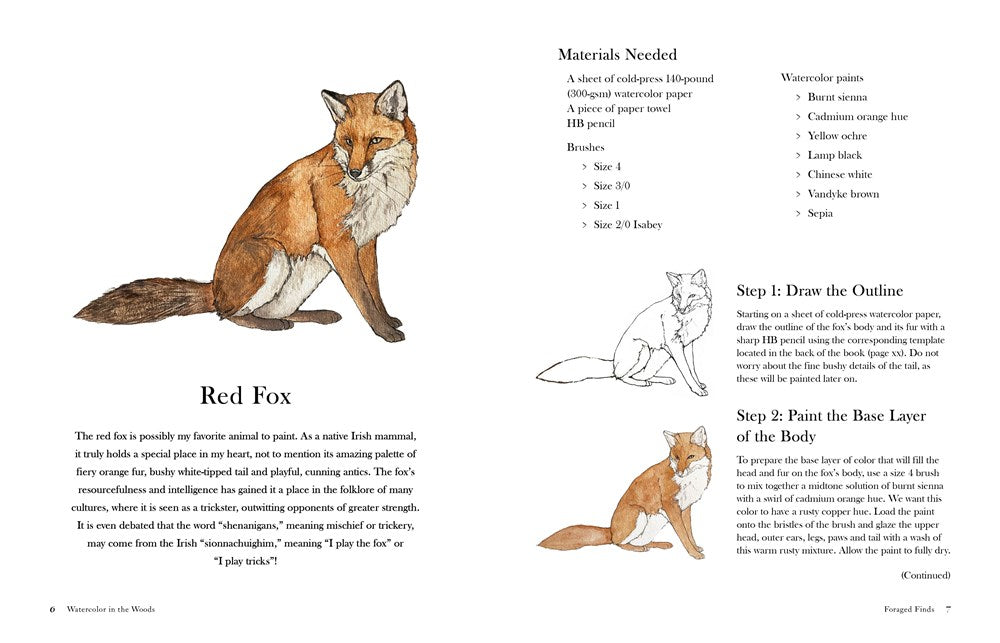 Watercolor in the Woods: Paint a Whimsical World of Forest Animals, Botanicals, Toadstools and More