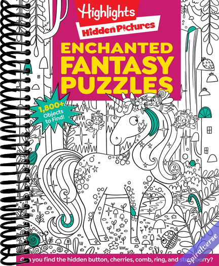 Enchanted Fantasy Puzzles: Find Over 1,800 Hidden Objects within this Fairy Tale Puzzle Book with Dragons, Fairies and Magical Creatures (Highlights Hidden Pictures)