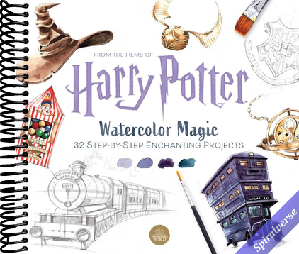 Harry Potter Watercolor Magic: 32 Step-by-Step Enchanting Projects (Harry Potter Crafts, Gifts for Harry Potter Fans)