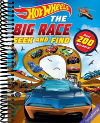 Hot Wheels: The Big Race Seek and Find: 100% Officially Licensed by Mattel, Over 200 Stickers, Perfect for Car Rides for Kids Ages 4 to 8 Years Old
