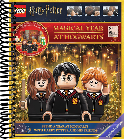 LEGO(r) Harry Potter(tm) Magical Year at Hogwarts: Christmas Activity Book with Fun Facts, Play Scene, Basic Brick Kit, and 3 LEGO(R) Minifigures to Inspire Imagination and Creativity!
