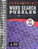 Large Print Word Search Puzzles Volume 2: Over 200 Puzzles to Complete with Solutions - Include Spiral Bound / Lay Flat Design and Large to Extra-Large Font for Word Finds (Brain Busters)