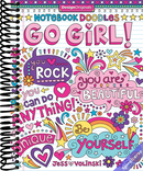 Notebook Doodles Go Girl!: Coloring & Activity Book (Design Originals) Inspiring Designs and Positive Quotes for Women and Tween Girls Ages 8 and Up, on Extra-Thick Perforated Paper