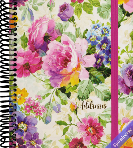 Peony Garden Large Address Book