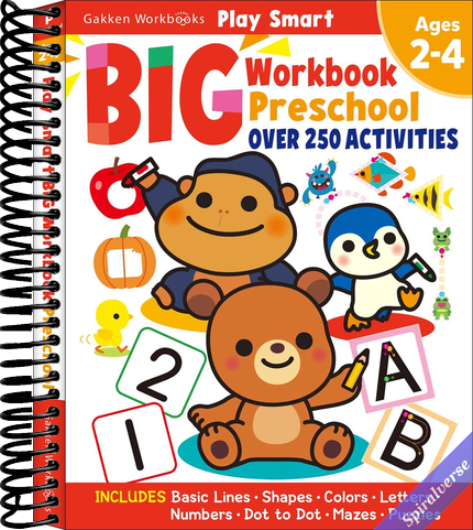 Play Smart Big Preschool Workbook Ages 2-4: Over 250 Activities