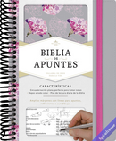 Biblia Reina Valera 1960 de apuntes gris y floreado , tela impresa | RVR 1960 NoteTaking Bible, Grey and Pink, Cloth over Board (Spanish Edition)