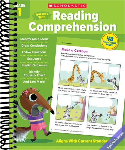 Scholastic Success with Reading Comprehension Grade 1 Workbook