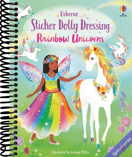 Sticker Dolly Dressing Rainbow Unicorns: A Magical Sticker Book About Unicorns and Fairies for Kids (Ages 5-8)